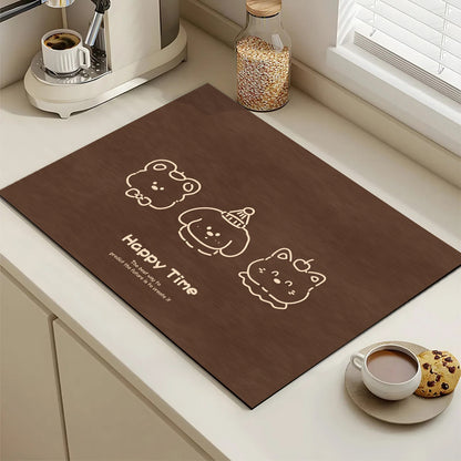 Cute Cartoon Dog Kitchen Mat Acalora