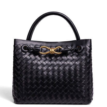 Woven Leather Tote Bag Acalora