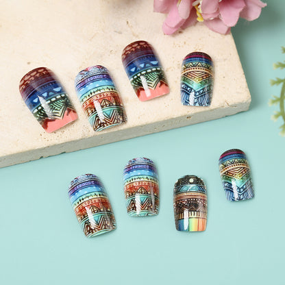 Creative Art Nails in Ethno Design Acalora