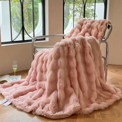 Luxurious Textured Soft Throw Blanket
