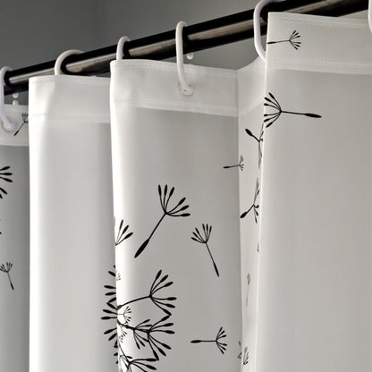 Dandelion Print Shower Curtain