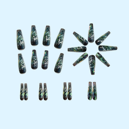 Artificial nails with 3D dragon design Acalora