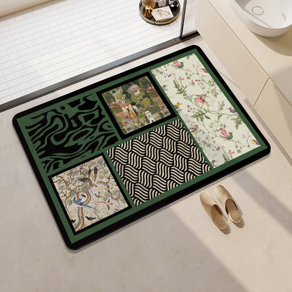 Playful Citrus-Themed Absorbent Bath Mat Acalora