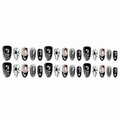 Creative nail art set with Halloween spider design Acalora