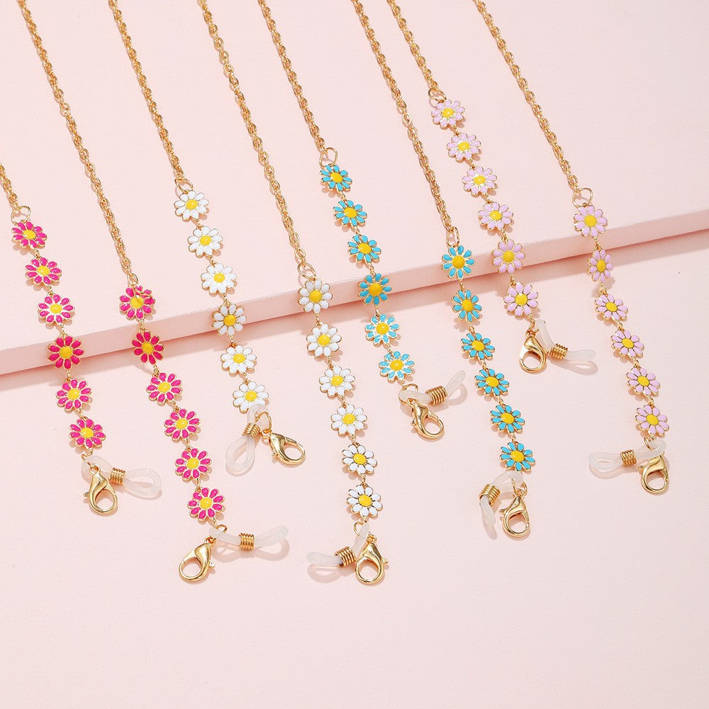 Floral Charm Eyewear Chain Acalora