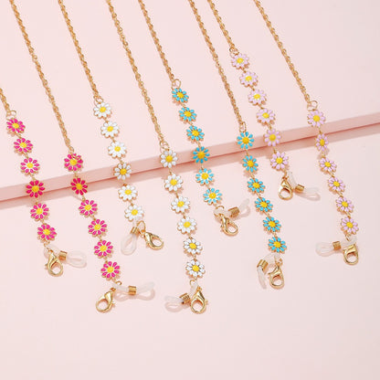 Floral Charm Eyewear Chain Acalora