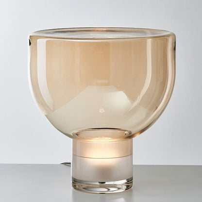 Modern Sculptural Glass Table Lamp