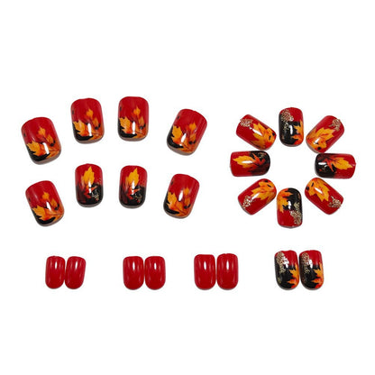 Artificial nails in elegant French tip design Acalora