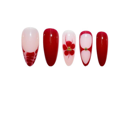 Elegant Stiletto Press-On Nail Design Acalora