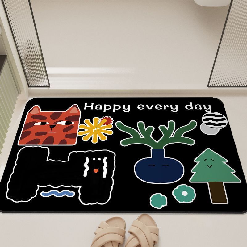Cartoon-Inspired Bathroom Mat