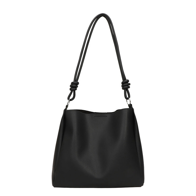 Minimalist Faux Leather Hobo Bag Acalora