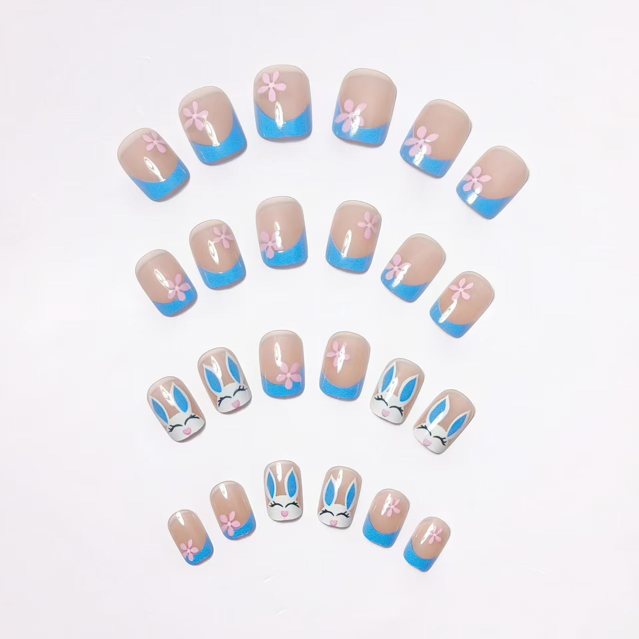 Playful Bunny-Themed Nail Art Acalora