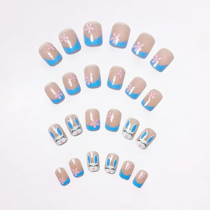 Playful Bunny-Themed Nail Art Acalora