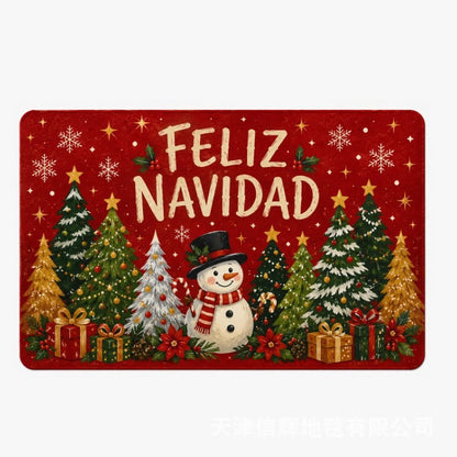 Festive Christmas-Themed Door Mat Acalora