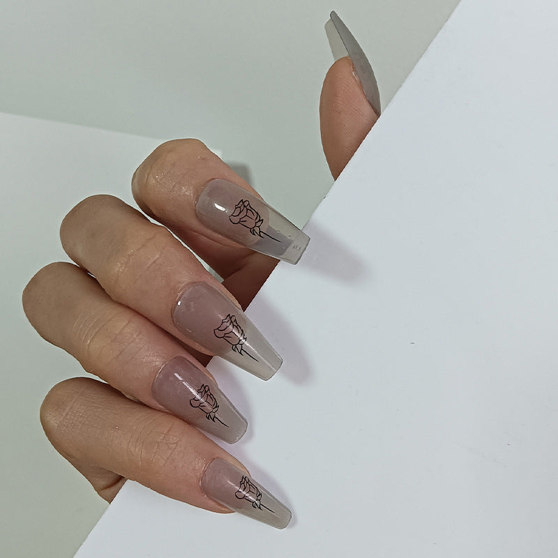 Artificial nail set with unique patterns Acalora