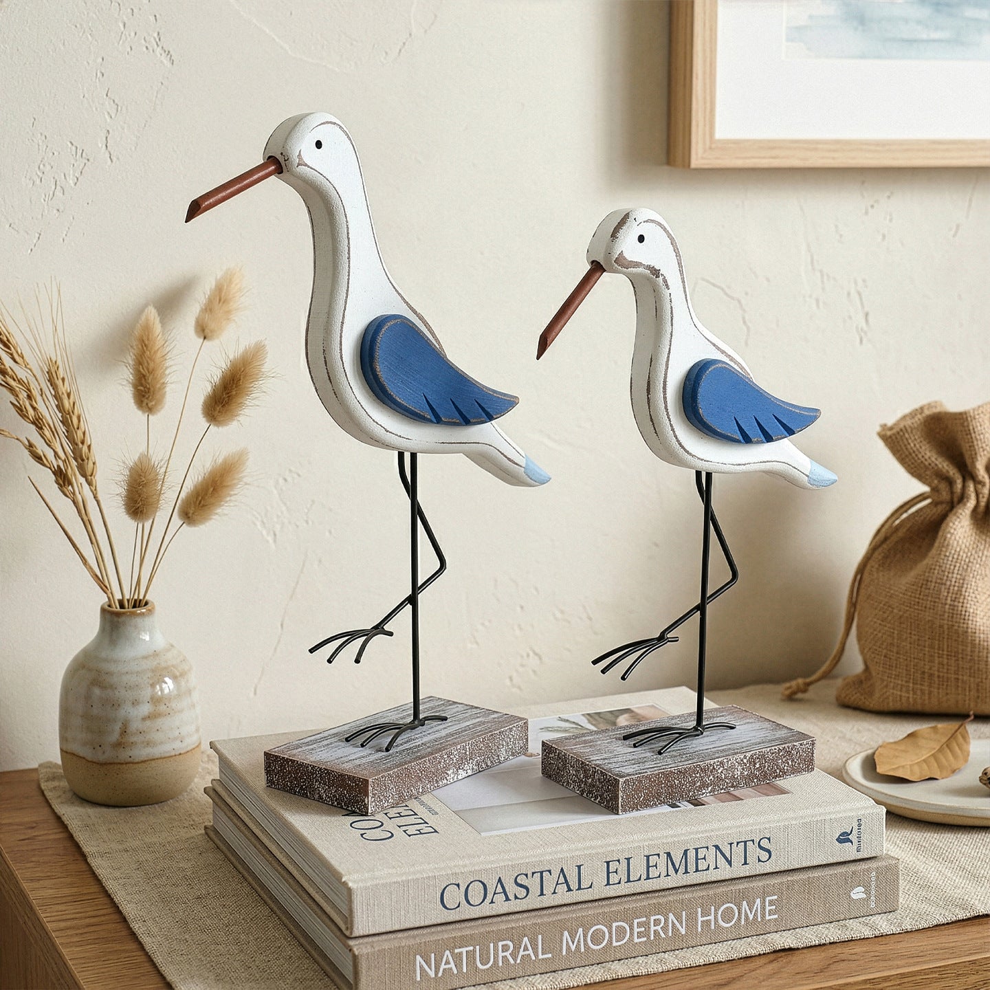 Decorative Stork Statue Accent