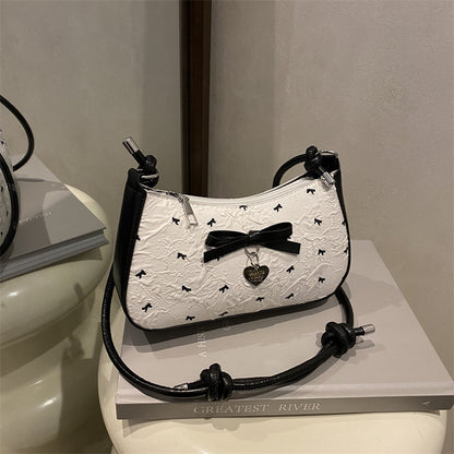 Charming Bow Detail Quilted Handbag Acalora