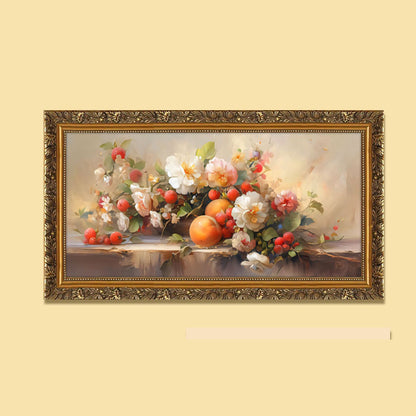 Vintage Flowers Ge framed Wall decoration