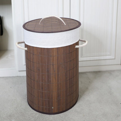 Elegant laundry container with removable lid and sturdy handles Acalora