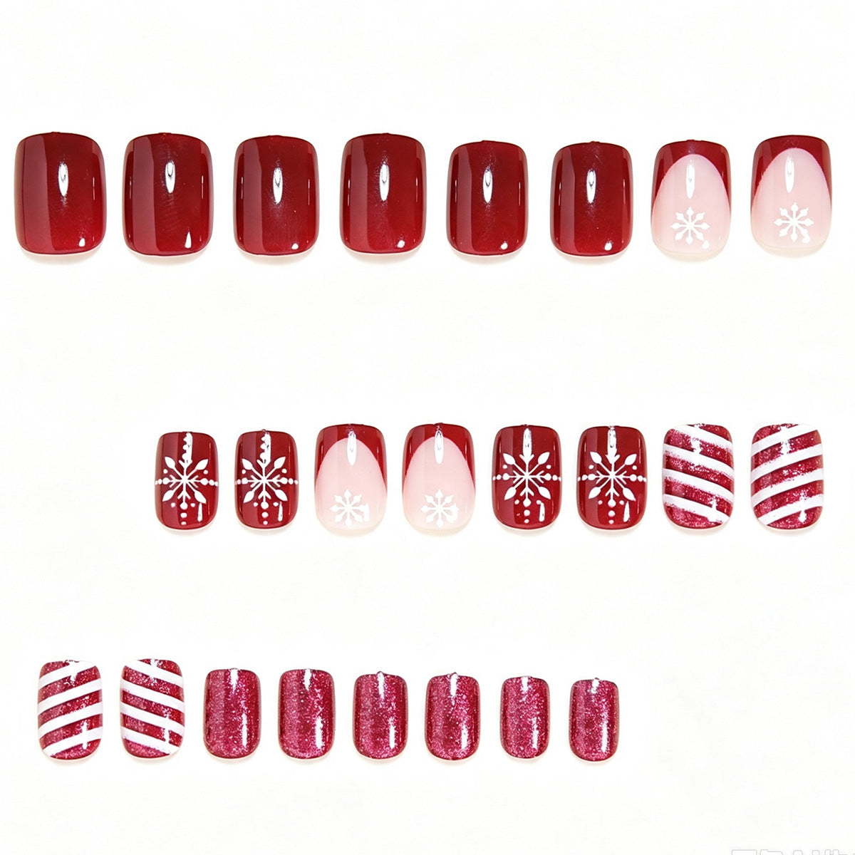 Festive Holiday-Themed Nail Art Set Acalora