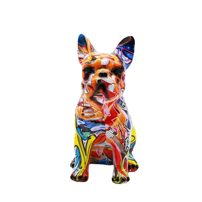 Artistically designed bulldog figure Acalora