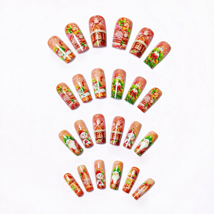 Festive 3D Holiday-Themed Nail Art Acalora