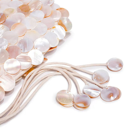 Elegant Shell-Embellished Crossbody Bag Acalora