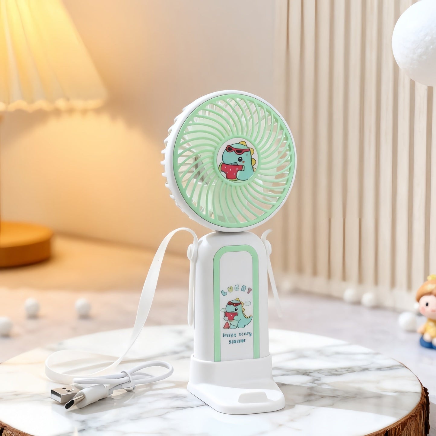 Women's Portable Hand Fan with Playful Unicorn Design Karnz