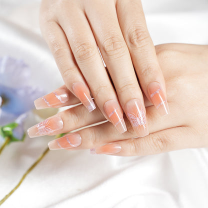 Decorative Butterfly Press-On Nail Set Acalora