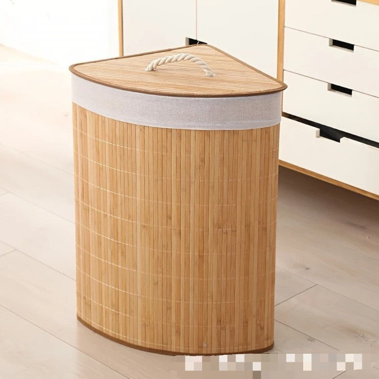 Storage basket with natural bamboo design Acalora