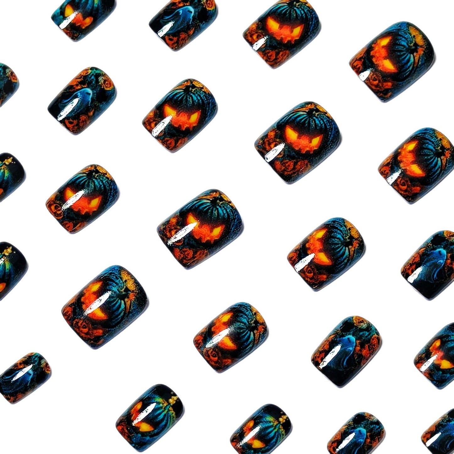 Festive Halloween-Themed 3D Nail Art Acalora