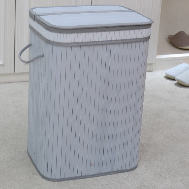 Elegant Laundry Basket Made of Natural Bamboo Acalora