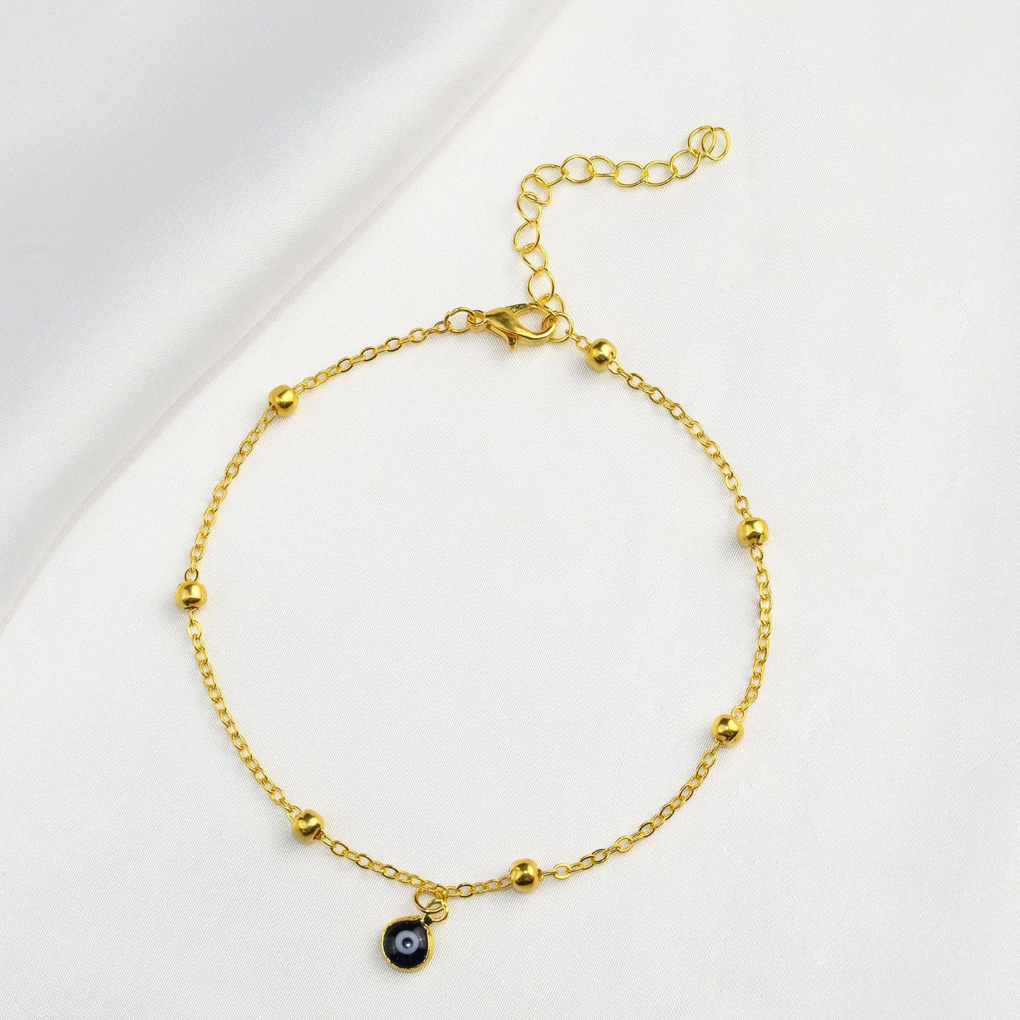 Delicate Evil Eye Anklet Acalora