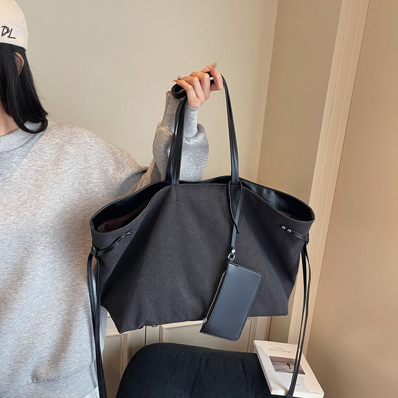Spacious Canvas Tote Bag Acalora
