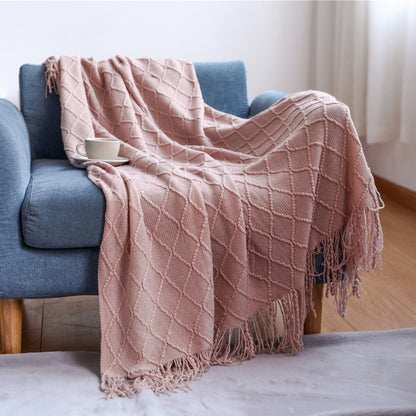 Unisex Cozy Textured Throw Blanket