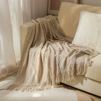 Unisex Cozy Textured Throw Blanket
