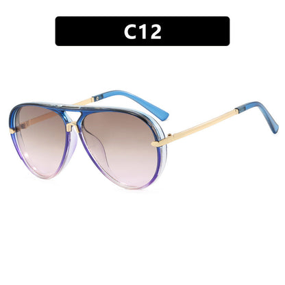 Women's fashion pilot sunglasses with elegant metal accents Bowlift
