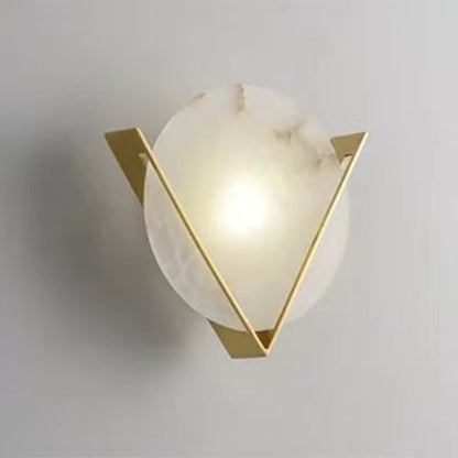 Elegant Alabaster Wall Sconce