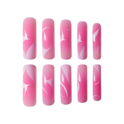 Artistic Marble Design Press-On Nails Acalora