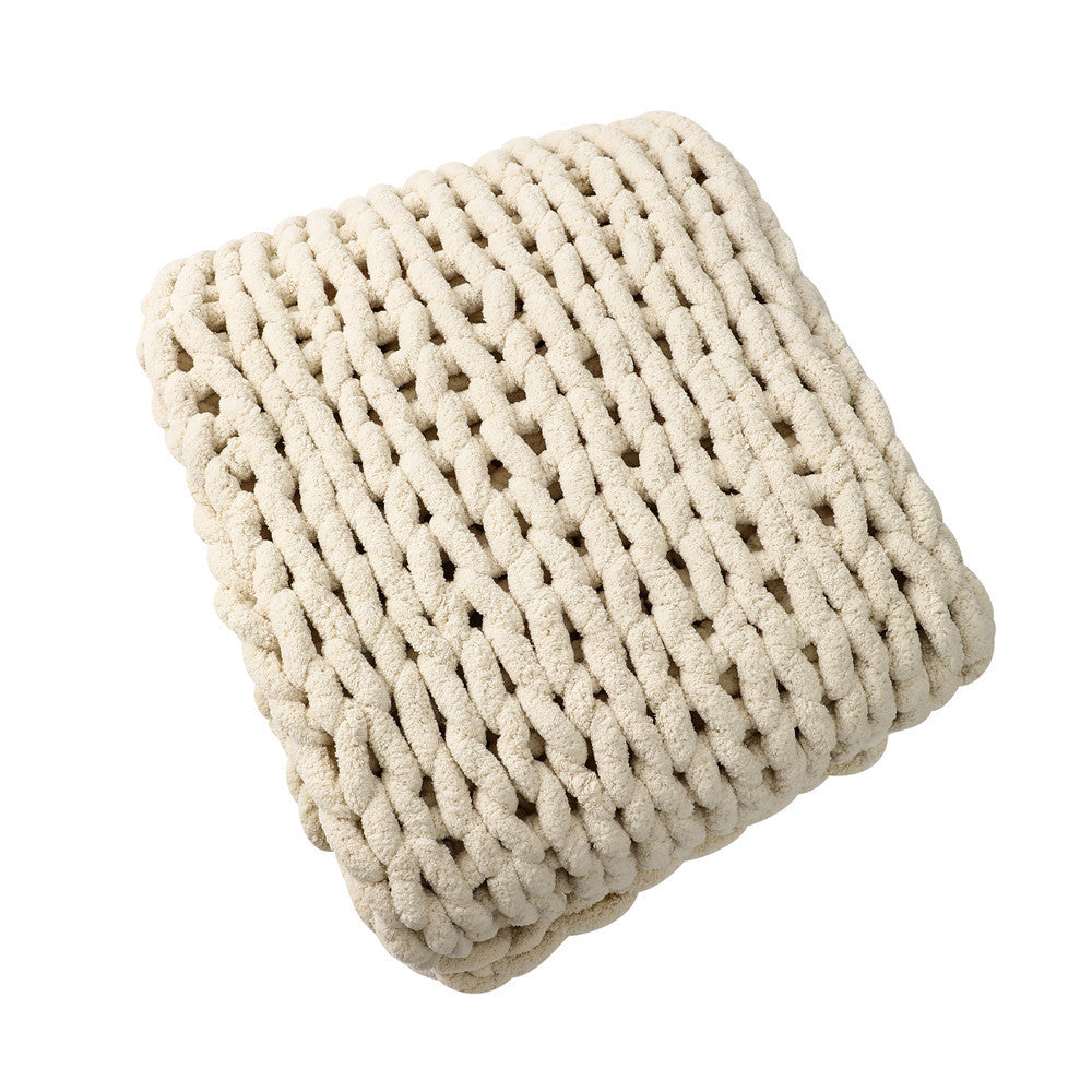 Chunky Knitted Blanket