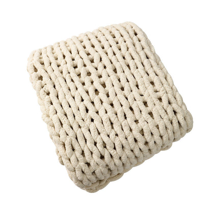 Chunky Knitted Blanket
