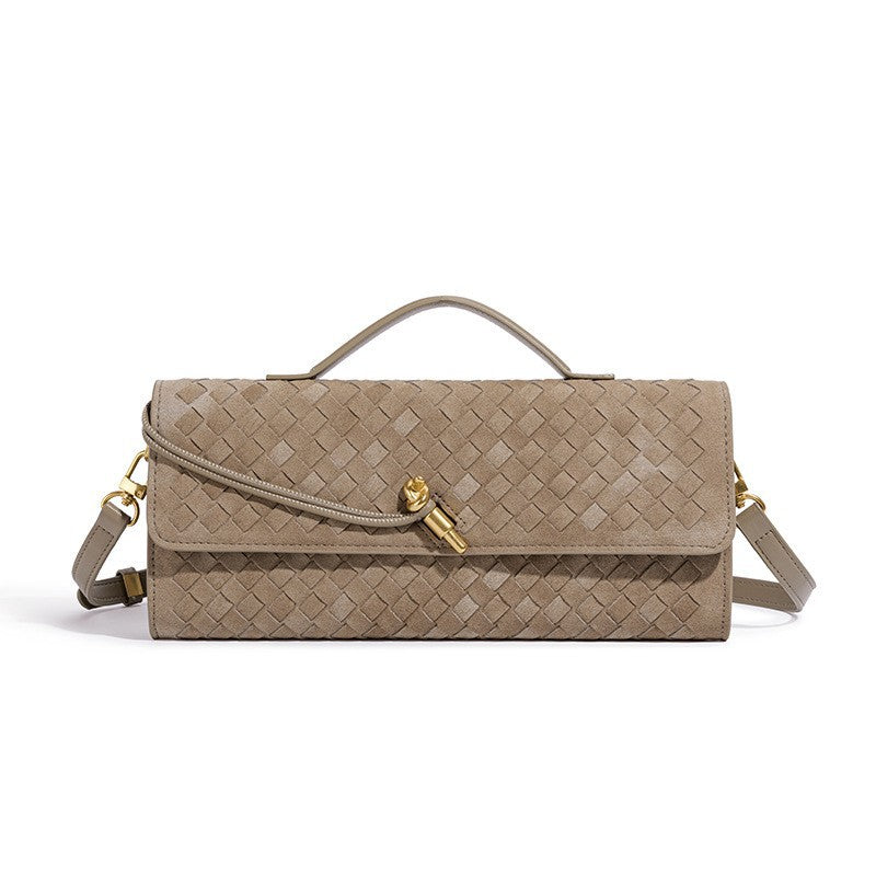 Textured Woven Clutch Purse Acalora