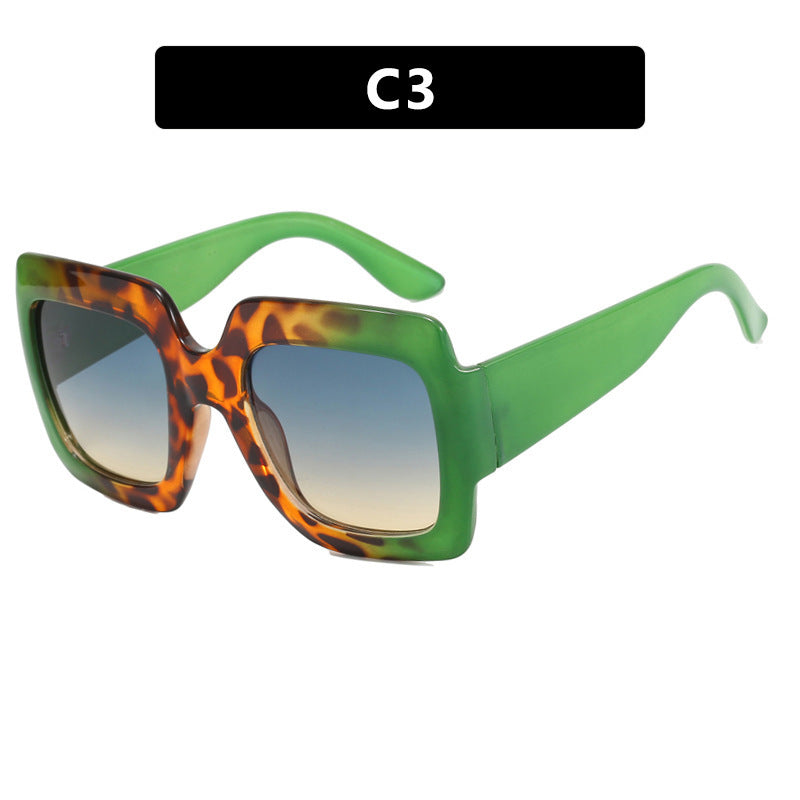 Women's oversized Square Sunglasses with striking tortoiseshell design Karnz