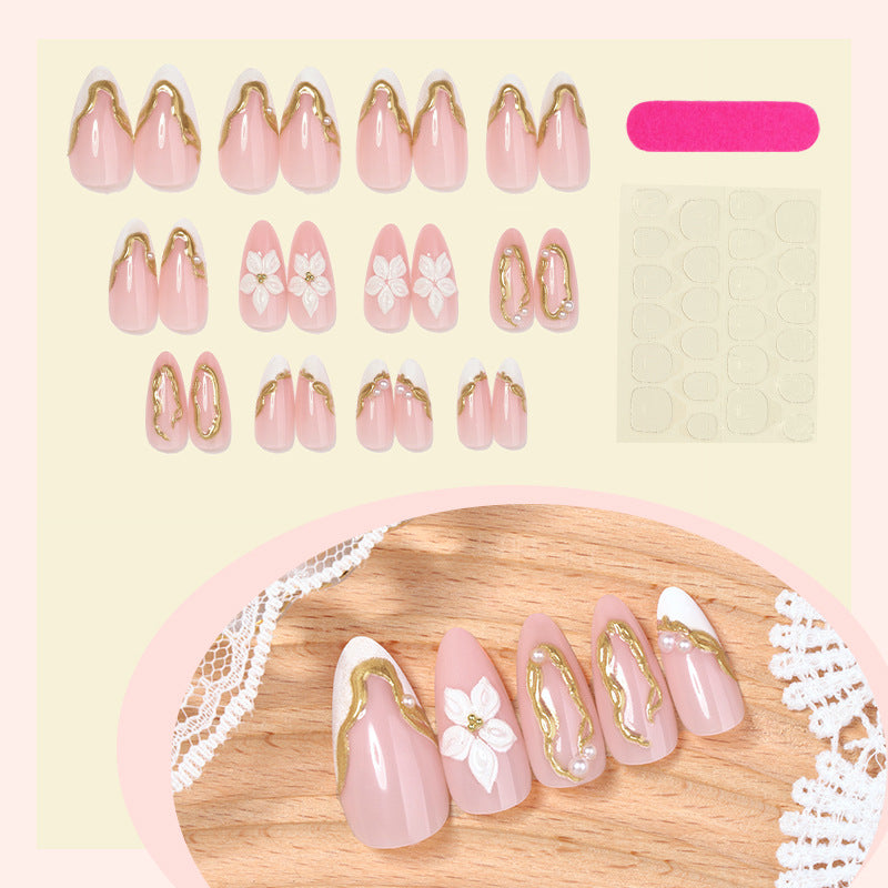 Elegant Floral Design Press-On Nails Acalora