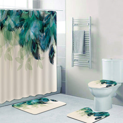 Artistic Peacock Feather Shower Curtain