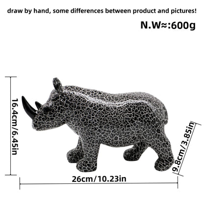 Artistic Rhino Figure Acalora