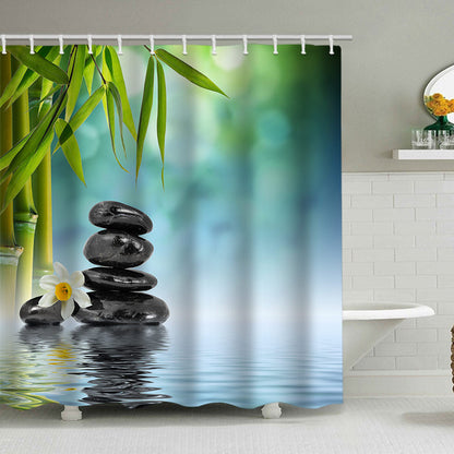 Tranquil Zen Nature Shower Curtain