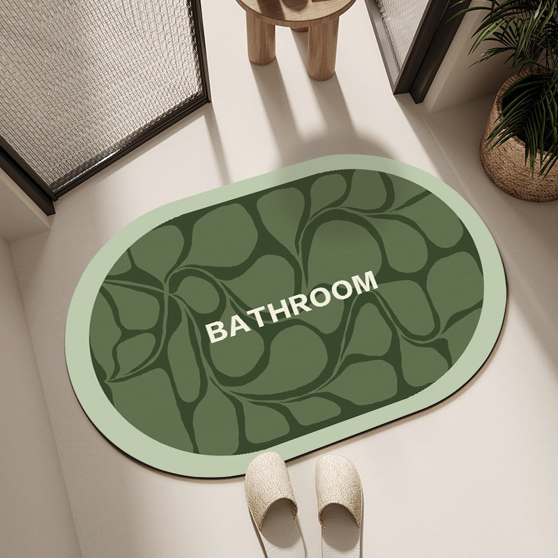Decorative Floral Bathroom Mat Acalora