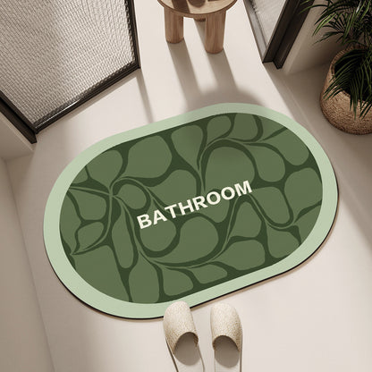 Decorative Floral Bathroom Mat Acalora