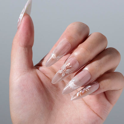 Floral-Inspired Press-On Nail Enhancements Acalora